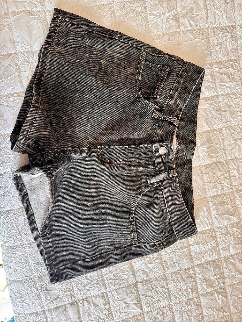 Shein juniors Black Denim Jean Shorts Size 16Y